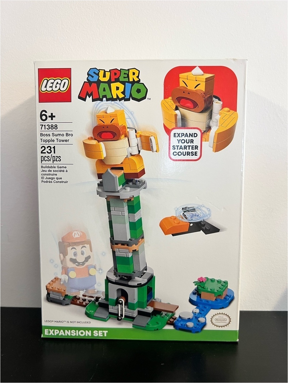 LEGO Super Mario Boss Sumo Bro Topple Tower Expansion Set 71388 New Sealed
